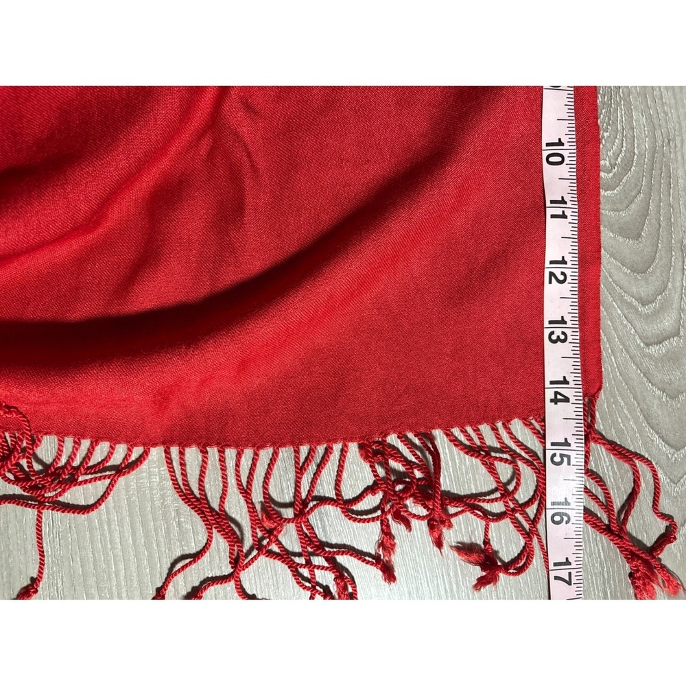 Tasha Polizzi Saddleblanket Silk Blend Fringe Shawl Scarf Wrap Handmade Western - Picture 6 of 8